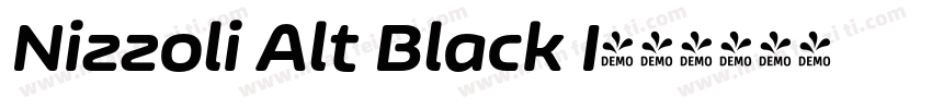 Nizzoli Alt Black I字体转换